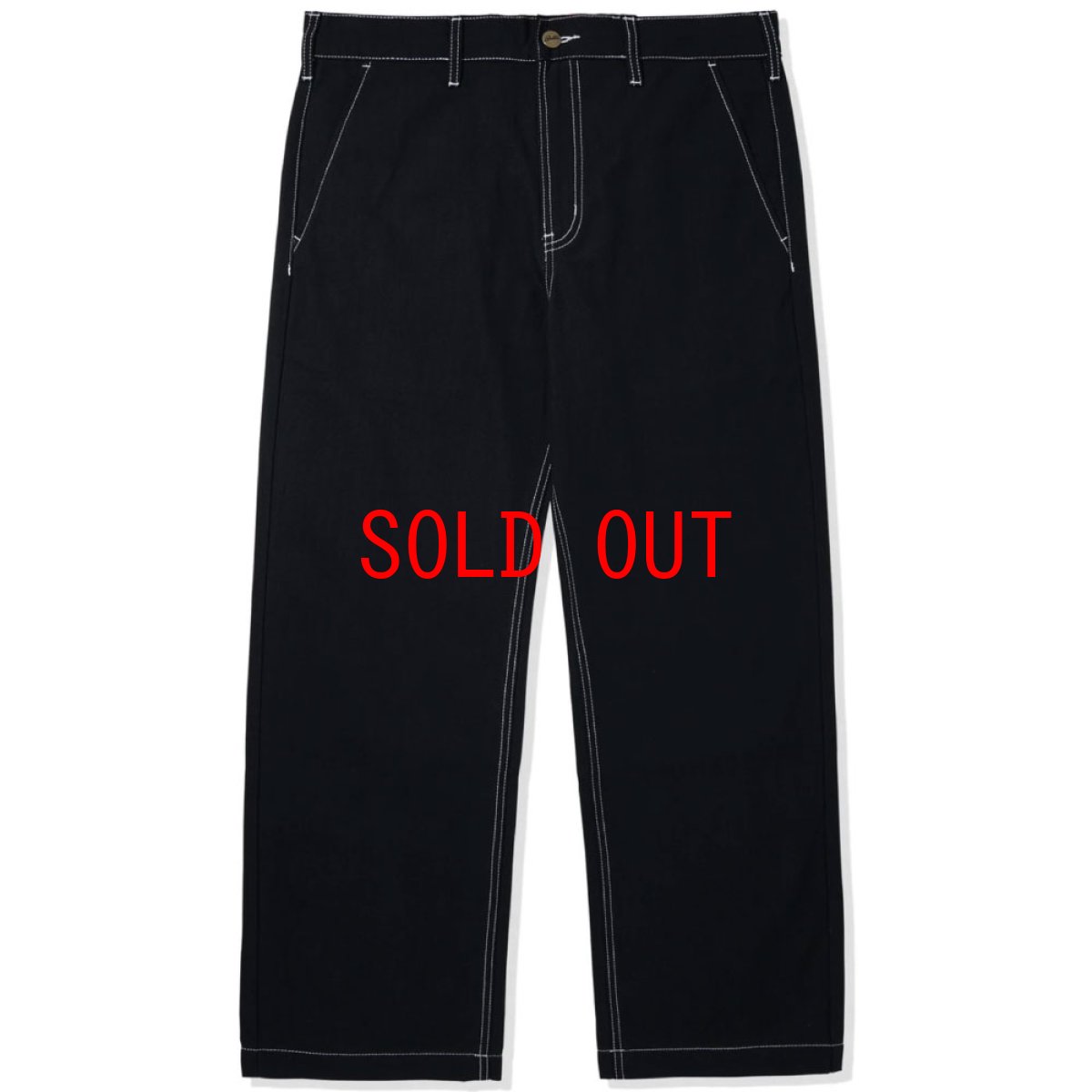 画像2: Herringbone Relaxed Chino Pants リラックス チノ パンツ Black (2)