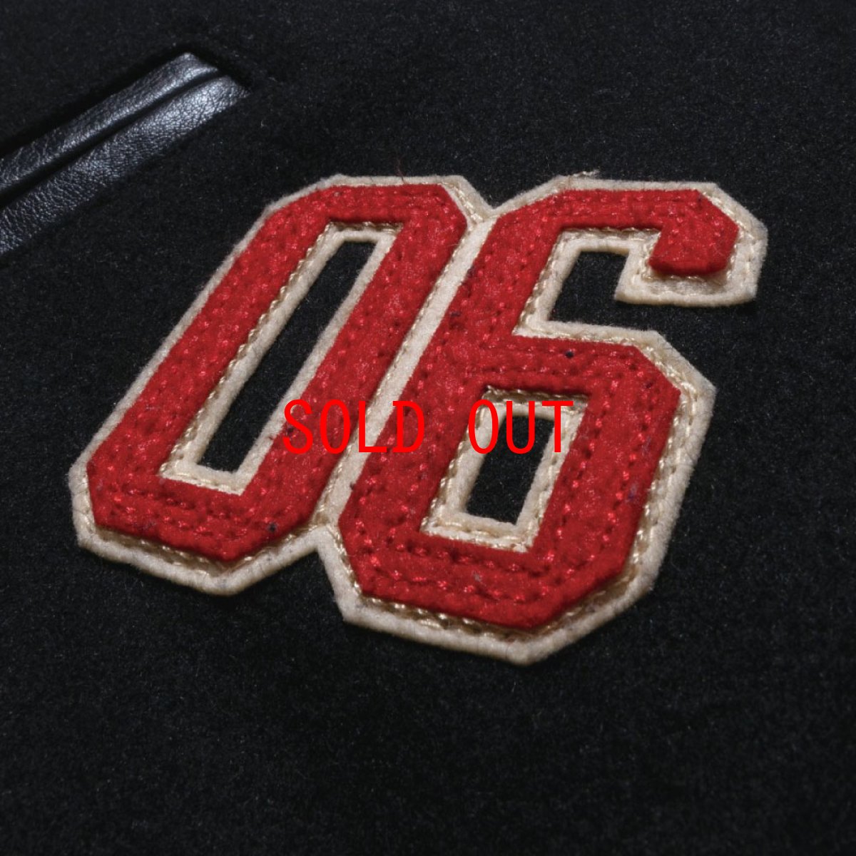 画像10: x Raw Varsity Jacket ロウ スタジャン バーシーティー ジャケット Black (10)