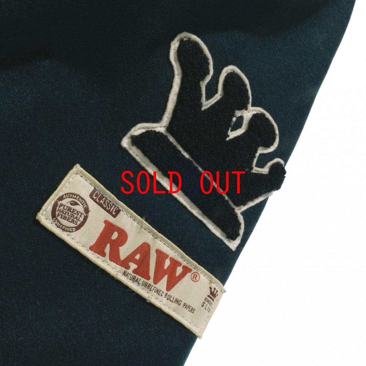 画像6: x Raw Varsity Jacket ロウ スタジャン バーシーティー ジャケット Black (6)