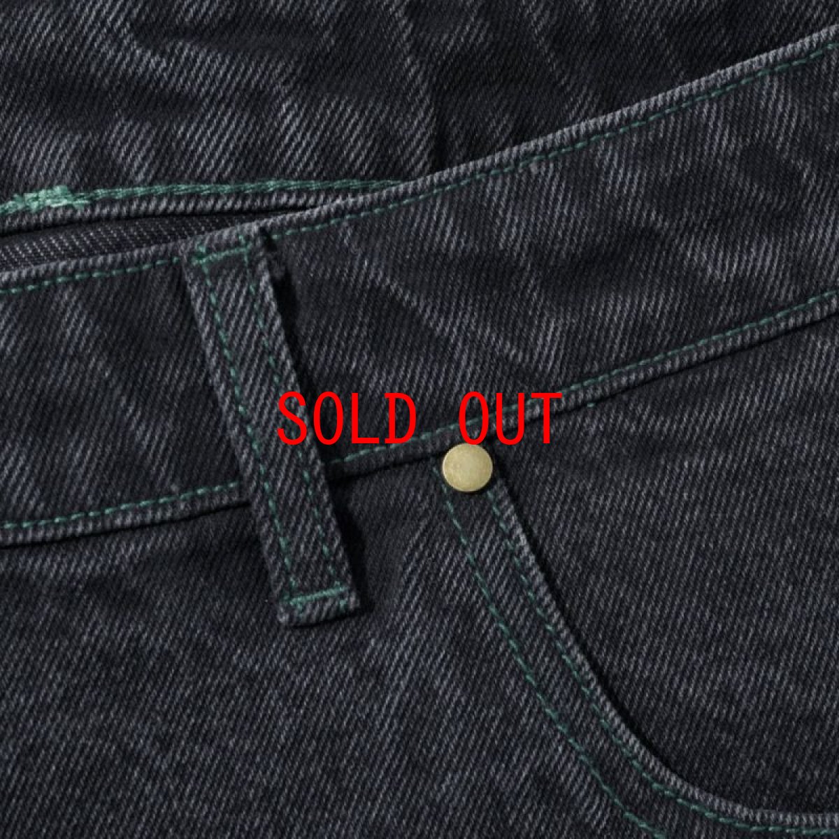 画像8: Santosuosso Denim Baggiest embroidery Pants デニム 刺繍 バギー パンツ Washed Black (8)