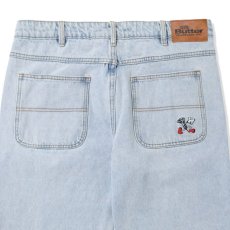 画像4: Screw Denim Baggy embroidery Pants スクリュー デニム 刺繍 バギー パンツ Light Blue (4)