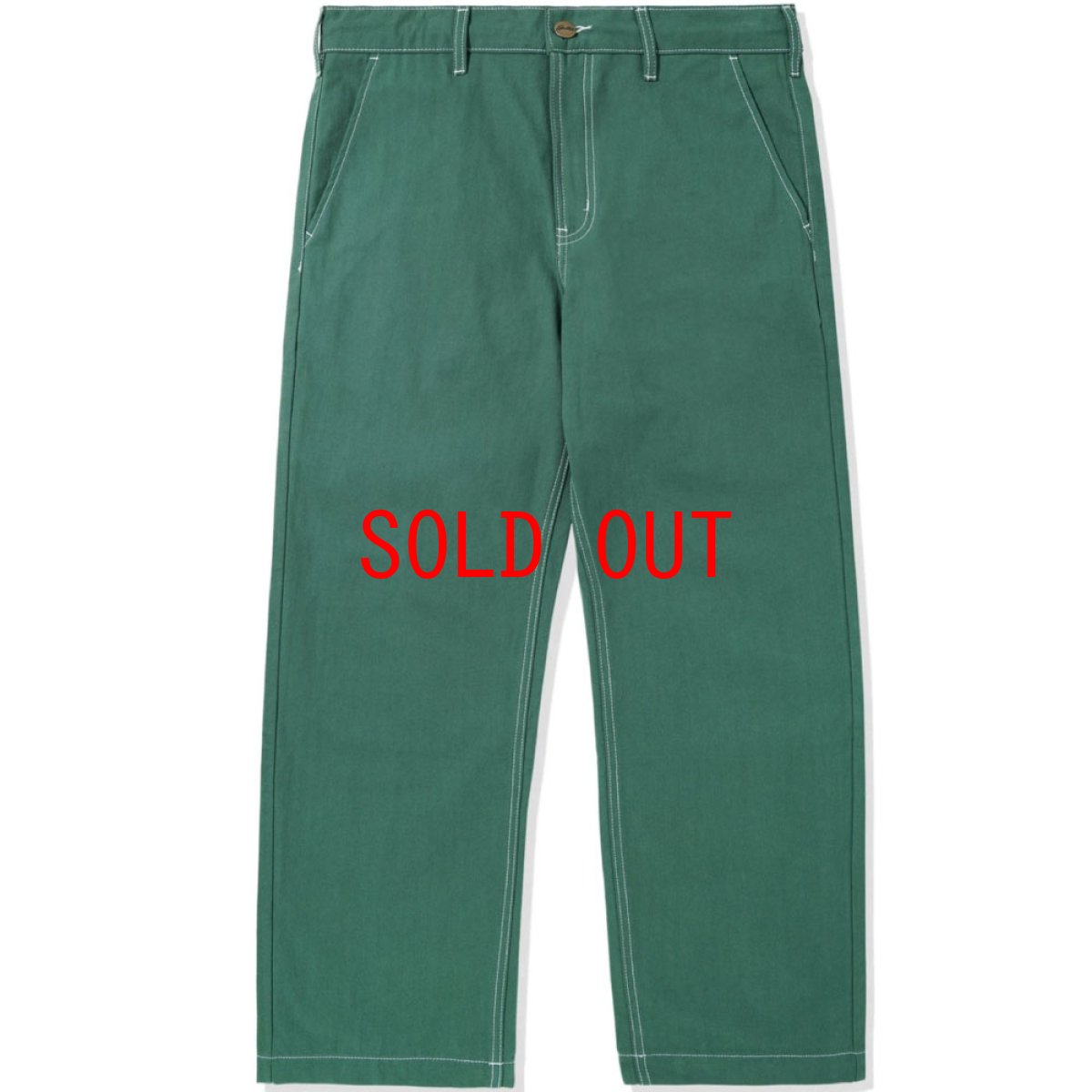 画像2: Herringbone Relaxed Chino Pants リラックス チノ パンツ Green (2)