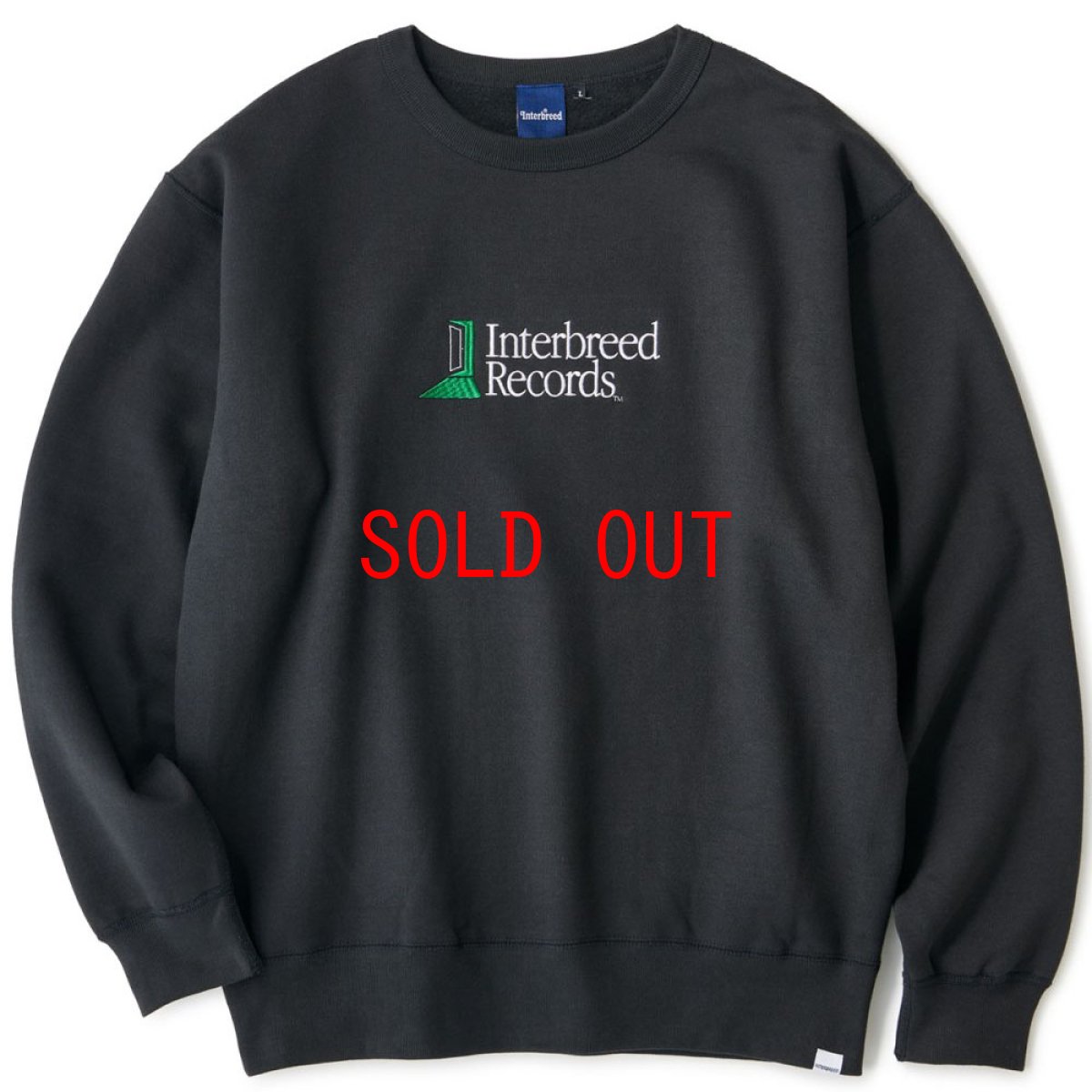 画像1: Green Studio Heavyweight Crewneck Sweat Shirt ヘヴィ スウェット クルーネック カレッジ ロゴ Black (1)