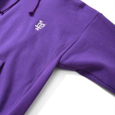 画像5: Striped Rib Small LF Logo US Cotton Hooded Sweatshirt ストライプ リブ ロゴ プルオーバー パーカー スウェット Purple (5)