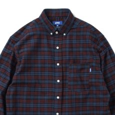 画像4: L Logo Big Silhouette Plaid L/S Shirt ロゴ プレイド チェック ビッグ シルエット 長袖 シャツ (4)