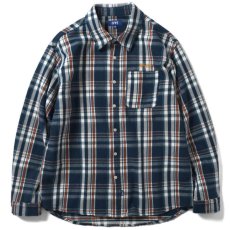 画像1: Classic Heavy Weight Flannel L/S Shirt 長袖 フランネル シャツ Blue (1)