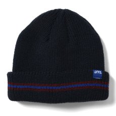 画像2: Cuff Stripe Wharfie Beanie ニット キャップ ショート ビーニー 帽子 (2)