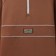 画像2: Downwind 1/4 Zip Pullover Sweat Shirts ダウンウィンドウ ハーフ ジップ プルオーバー スウェット シャツ Brown (2)