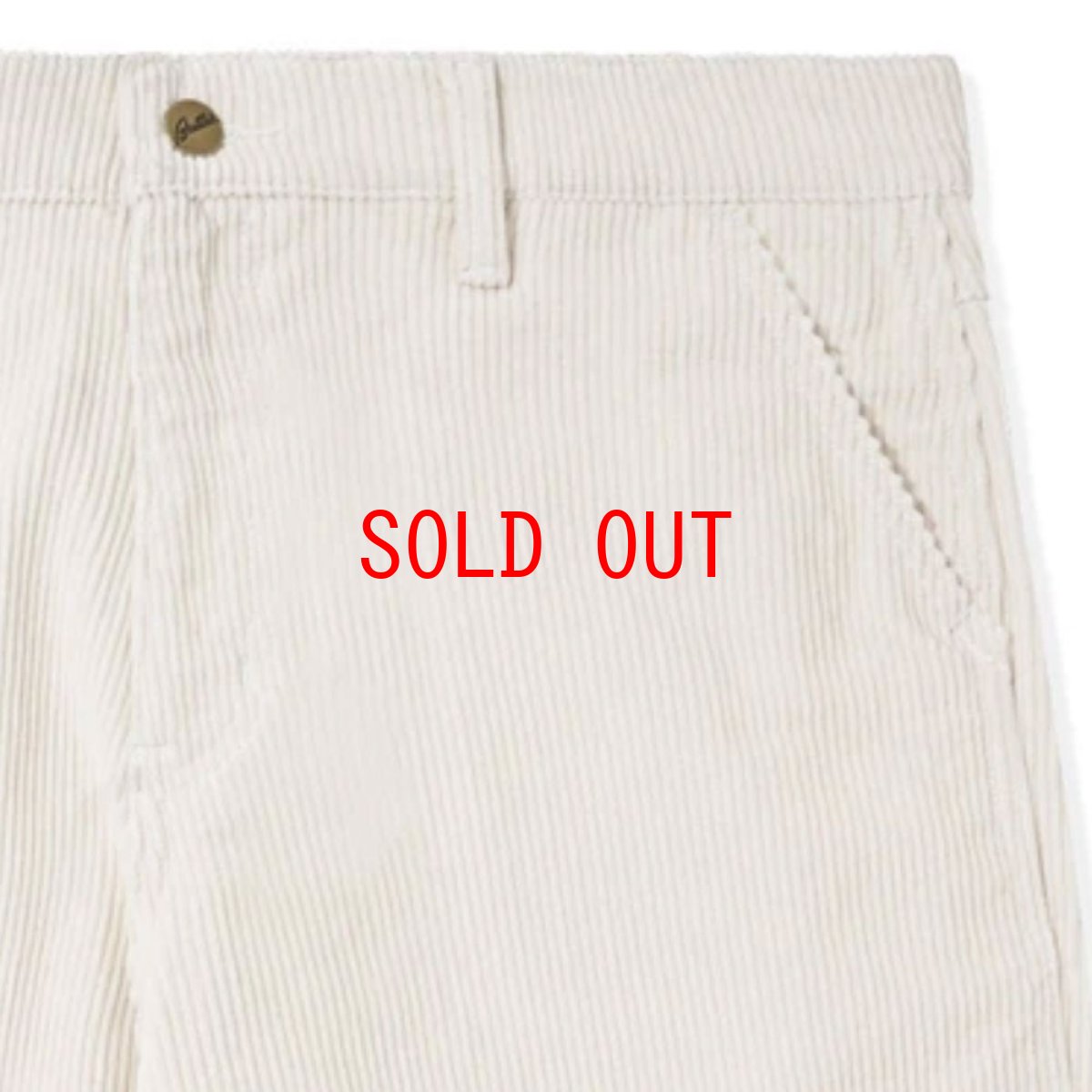 画像5: High Wale Cord Baggy Work Pants コーデュロイ バギー ワーク パンツ Bone White (5)