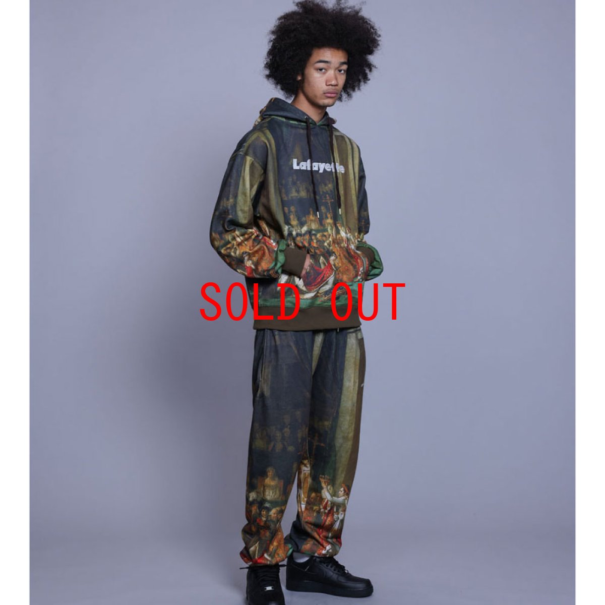 画像12: The Coronation Allover Logo Hooded Sweatshirt プルオーバー 総柄 パーカー Brown  (12)