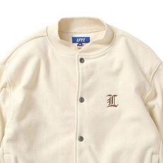 画像3: Classic L Logo Front US Cotton Snap Sweatshirt ロゴ スナップ ボタン スウェット シャツ Cream (3)