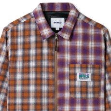 画像8: Patchwork Plaid Check Overshirt パッチワーク プレイド チェック オーバー シャツ ジャケット Brown Purple (8)