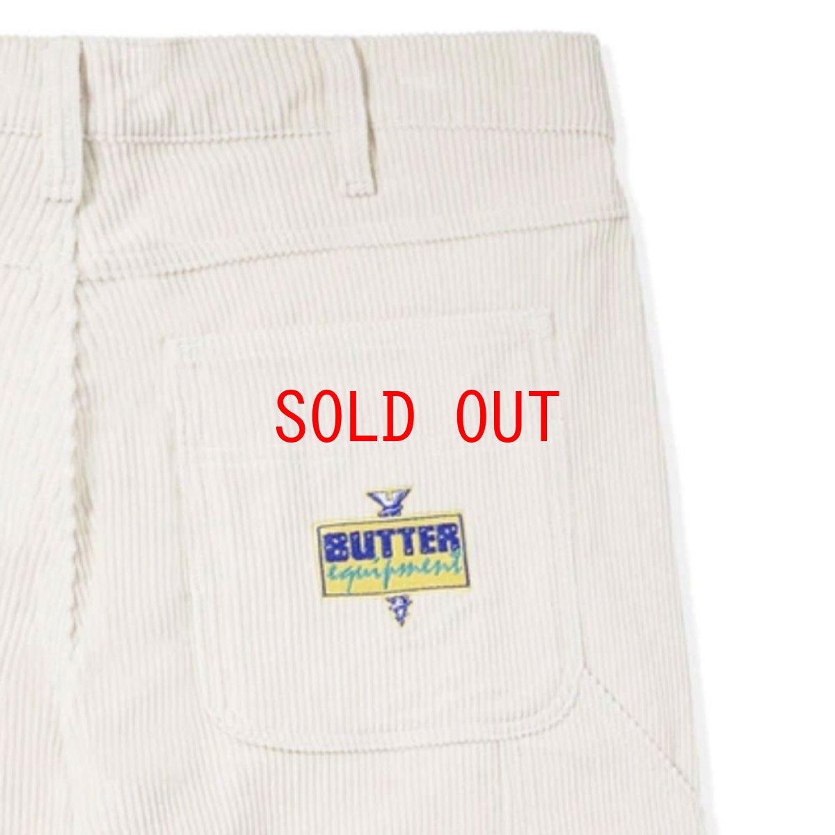 画像6: High Wale Cord Baggy Work Pants コーデュロイ バギー ワーク パンツ Bone White (6)