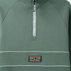 画像4: Downwind 1/4 Zip Pullover Sweat Shirts ダウンウィンドウ ハーフ ジップ プルオーバー スウェット シャツ Green (4)