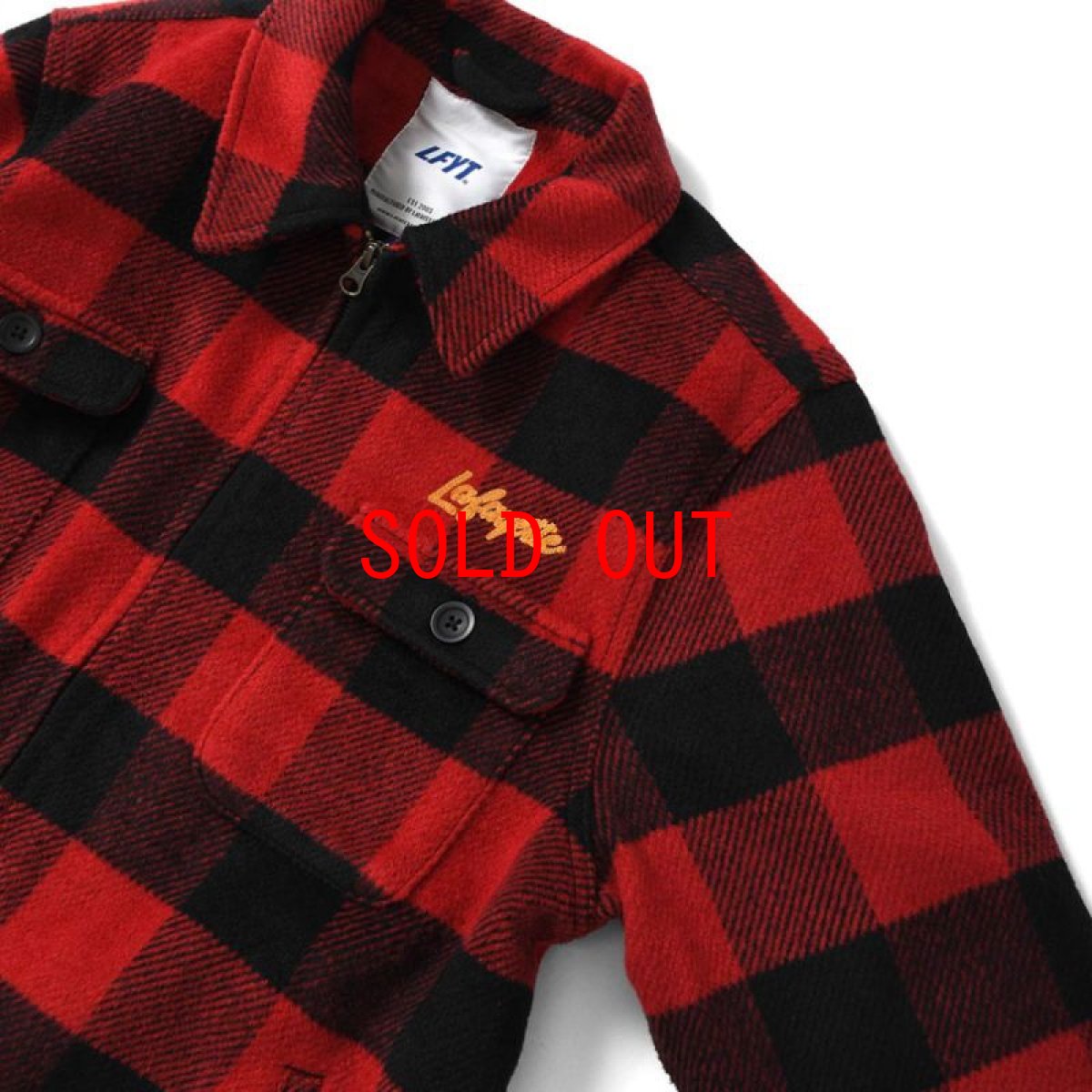 画像9: Wool Zip Work Jacket ウール バッファロー チェック ワーク ジャケット Red (9)