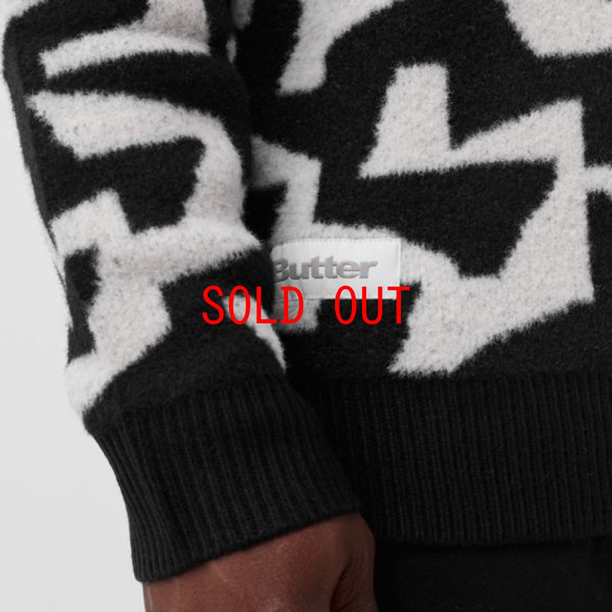 画像5: Mohair Knit Sweater モヘア ニット セーター Black White (5)