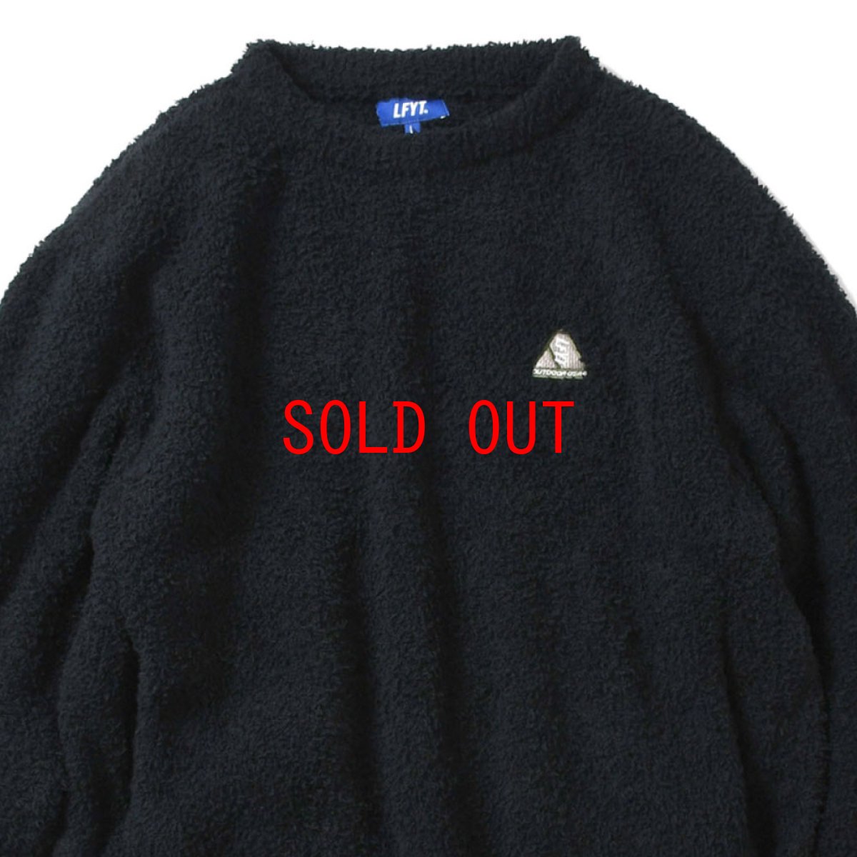 画像4: Outdoor Boucle Sweater アウトドア ロゴ ブークレ ニット セーター Black (4)