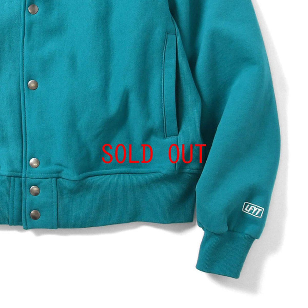 画像7: Classic L Logo Front US Cotton Snap Sweatshirt ロゴ スナップ ボタン スウェット シャツ Blue (7)