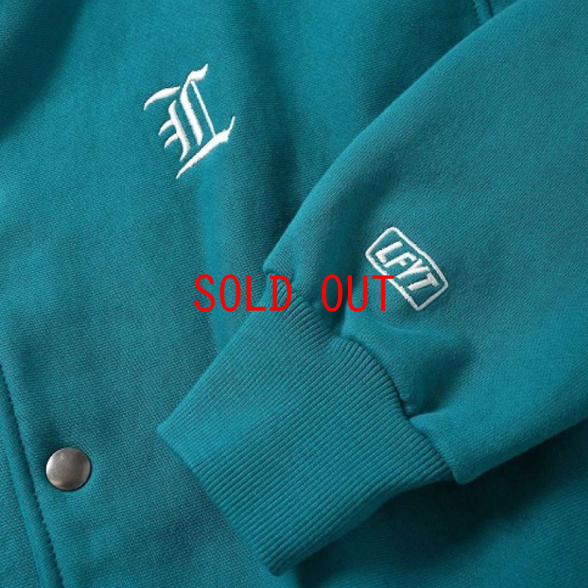 画像8: Classic L Logo Front US Cotton Snap Sweatshirt ロゴ スナップ ボタン スウェット シャツ Blue (8)