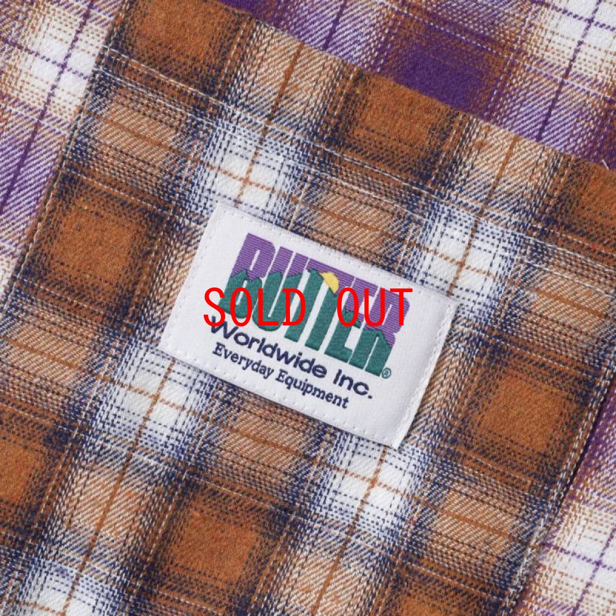 画像7: Patchwork Plaid Check Overshirt パッチワーク プレイド チェック オーバー シャツ ジャケット Brown Purple (7)