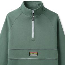 画像3: Downwind 1/4 Zip Pullover Sweat Shirts ダウンウィンドウ ハーフ ジップ プルオーバー スウェット シャツ Green (3)