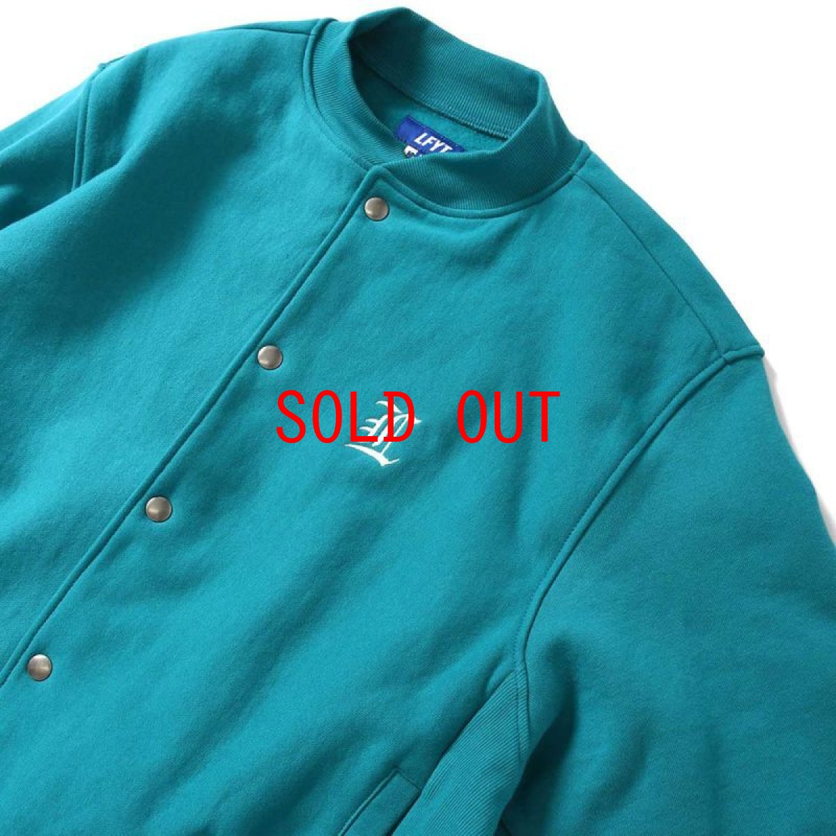 画像5: Classic L Logo Front US Cotton Snap Sweatshirt ロゴ スナップ ボタン スウェット シャツ Blue (5)