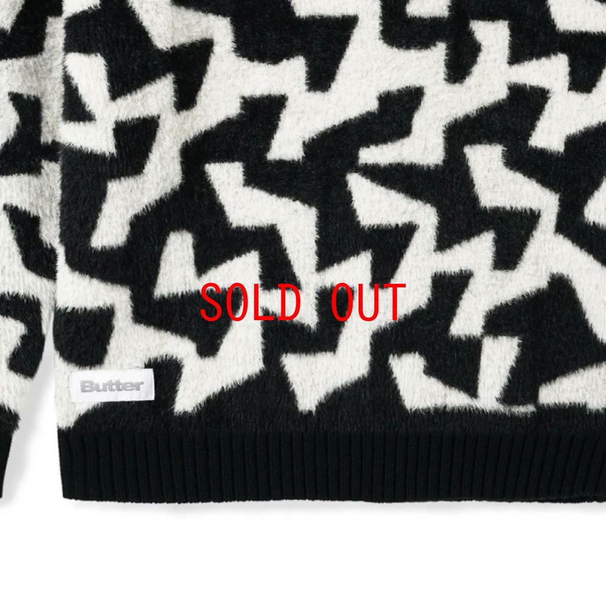 画像4: Mohair Knit Sweater モヘア ニット セーター Black White (4)