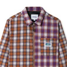 画像3: Patchwork Plaid Check Overshirt パッチワーク プレイド チェック オーバー シャツ ジャケット Brown Purple (3)