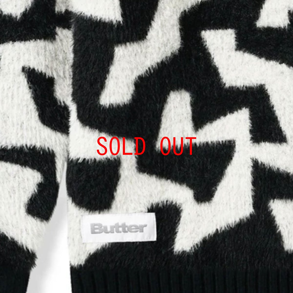 画像8: Mohair Knit Sweater モヘア ニット セーター Black White (8)