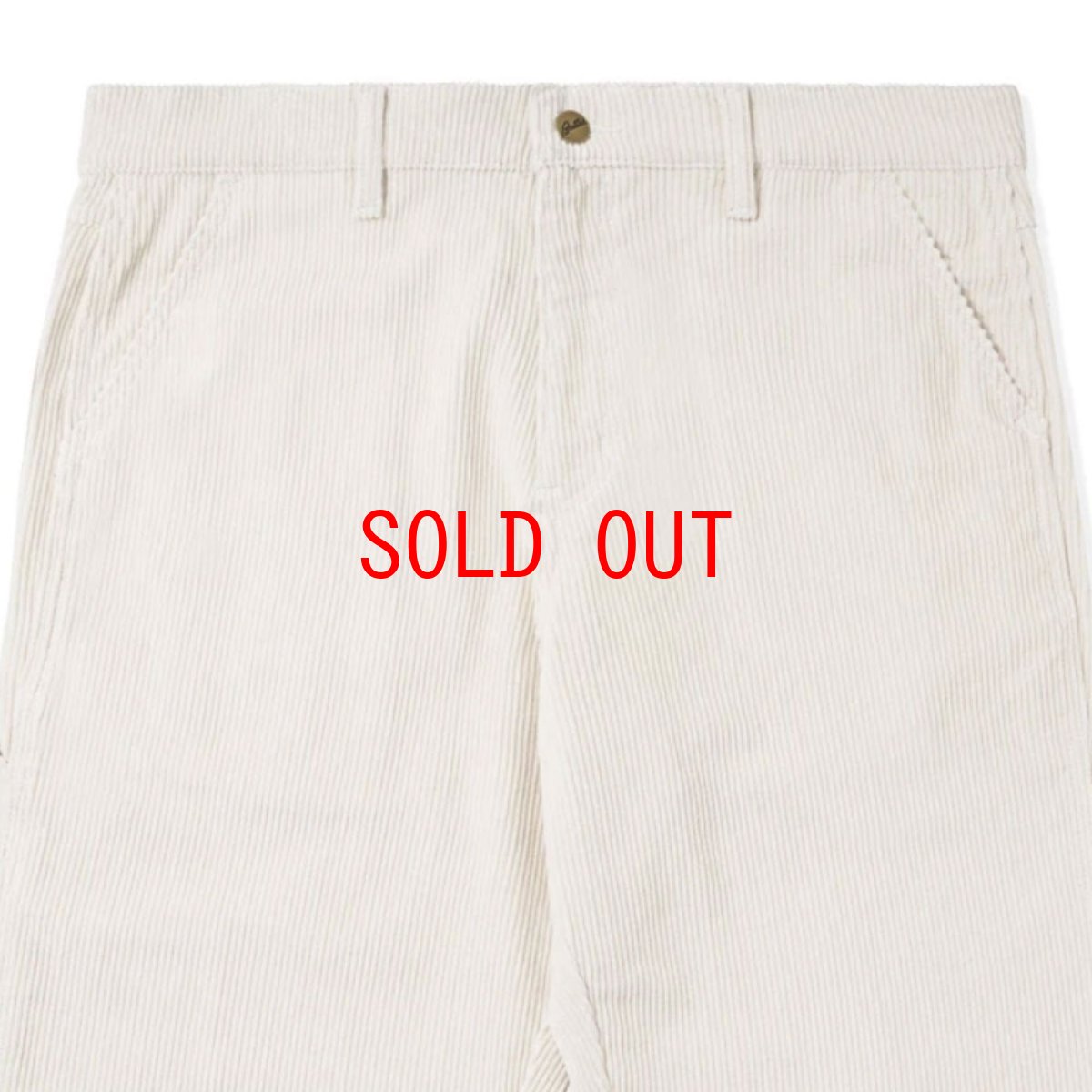 画像3: High Wale Cord Baggy Work Pants コーデュロイ バギー ワーク パンツ Bone White (3)