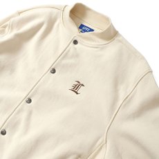 画像6: Classic L Logo Front US Cotton Snap Sweatshirt ロゴ スナップ ボタン スウェット シャツ Cream (6)