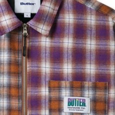 画像5: Patchwork Plaid Check Overshirt パッチワーク プレイド チェック オーバー シャツ ジャケット Brown Purple (5)