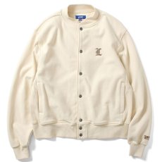 画像1: Classic L Logo Front US Cotton Snap Sweatshirt ロゴ スナップ ボタン スウェット シャツ Cream (1)