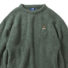 画像3: Outdoor Boucle Sweater アウトドア ロゴ ブークレ ニット セーター Olive Green (3)