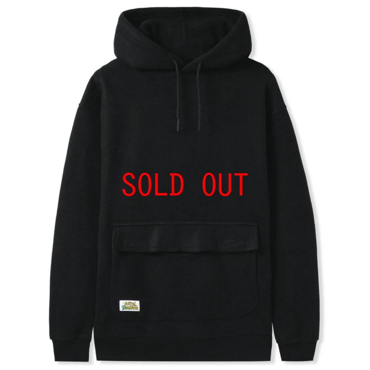 画像1: Gore Inside Out Pullover Sweat Hoodie Heavy Weight Fleece インサイド アウト フリース プルオーバー スウェット フーディー Black (1)