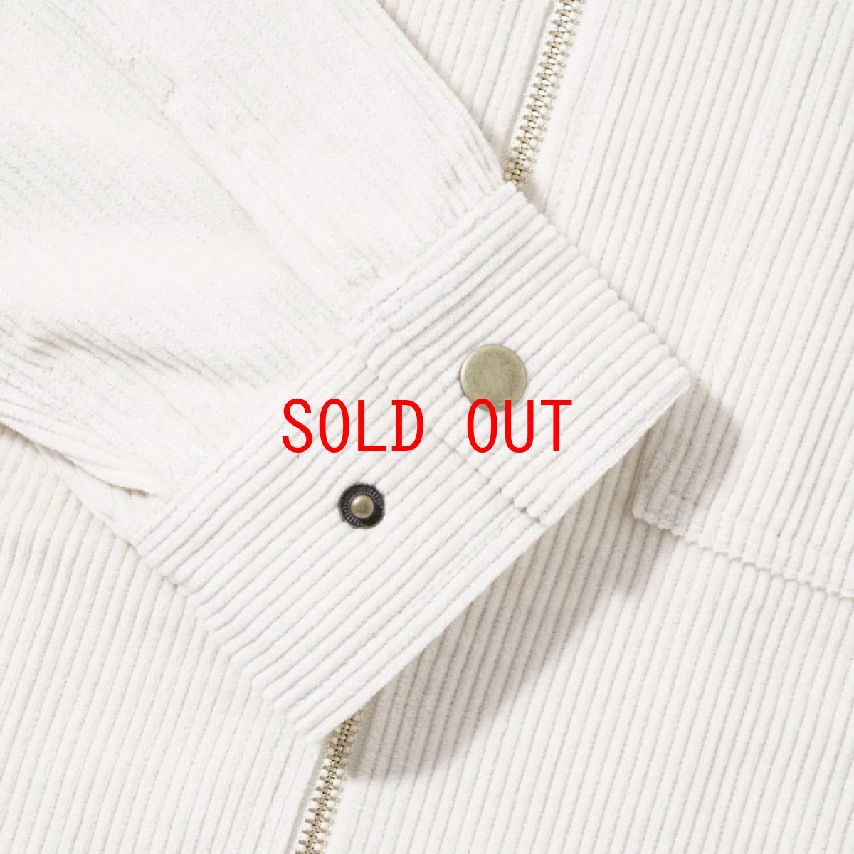 画像5: High Wale Cord Woker Overshirt コーデュロイ ワーカー オーバー シャツ ジャケット Bone White (5)