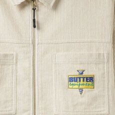 画像3: High Wale Cord Woker Overshirt コーデュロイ ワーカー オーバー シャツ ジャケット Bone White (3)