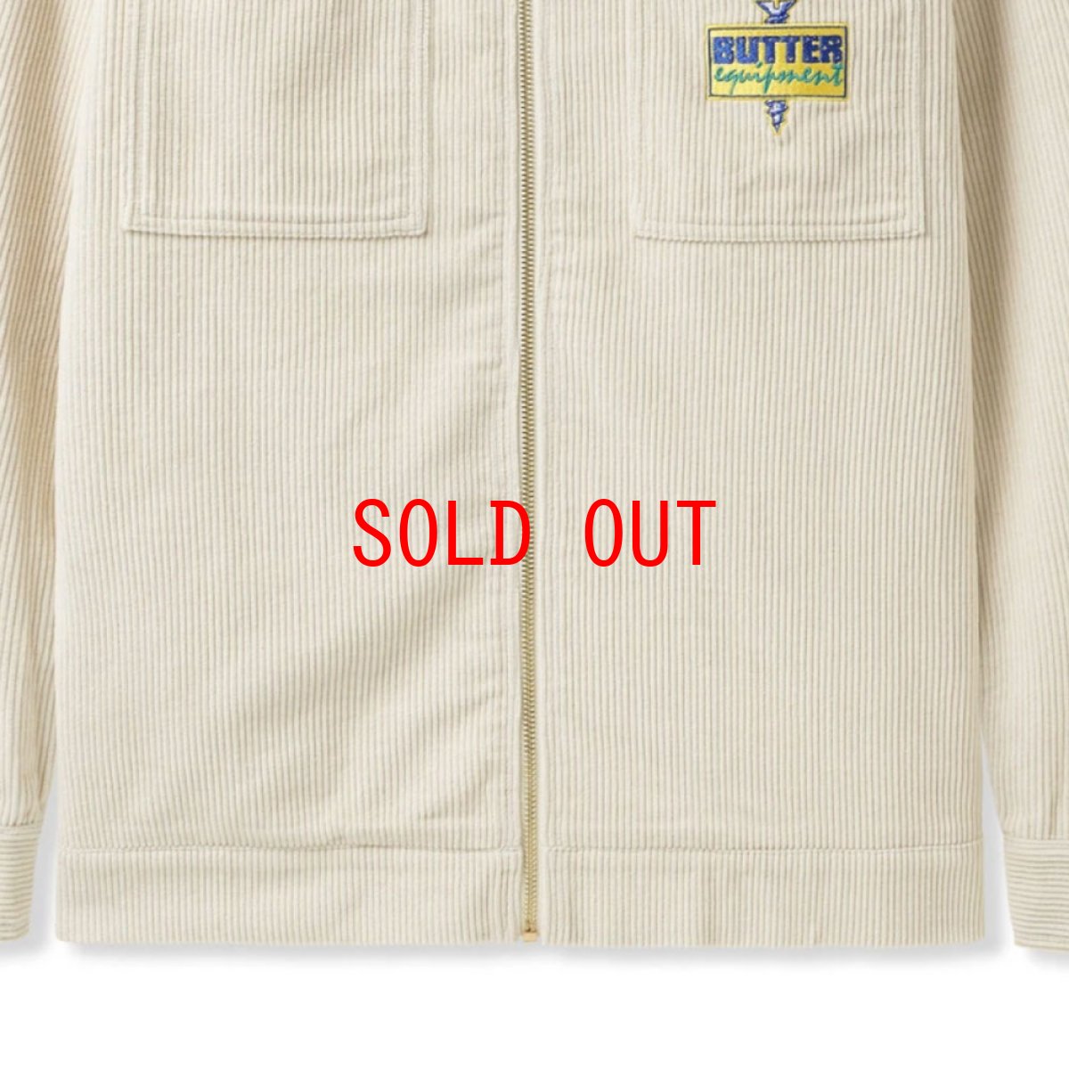 画像4: High Wale Cord Woker Overshirt コーデュロイ ワーカー オーバー シャツ ジャケット Bone White (4)