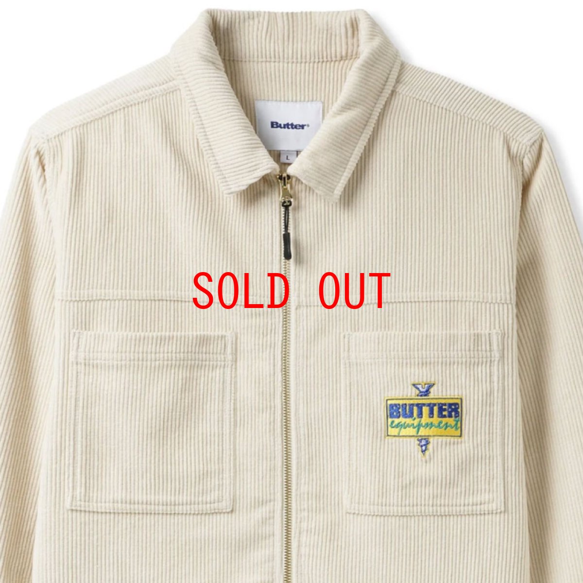 画像6: High Wale Cord Woker Overshirt コーデュロイ ワーカー オーバー シャツ ジャケット Bone White (6)