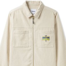 画像2: High Wale Cord Woker Overshirt コーデュロイ ワーカー オーバー シャツ ジャケット Bone White (2)