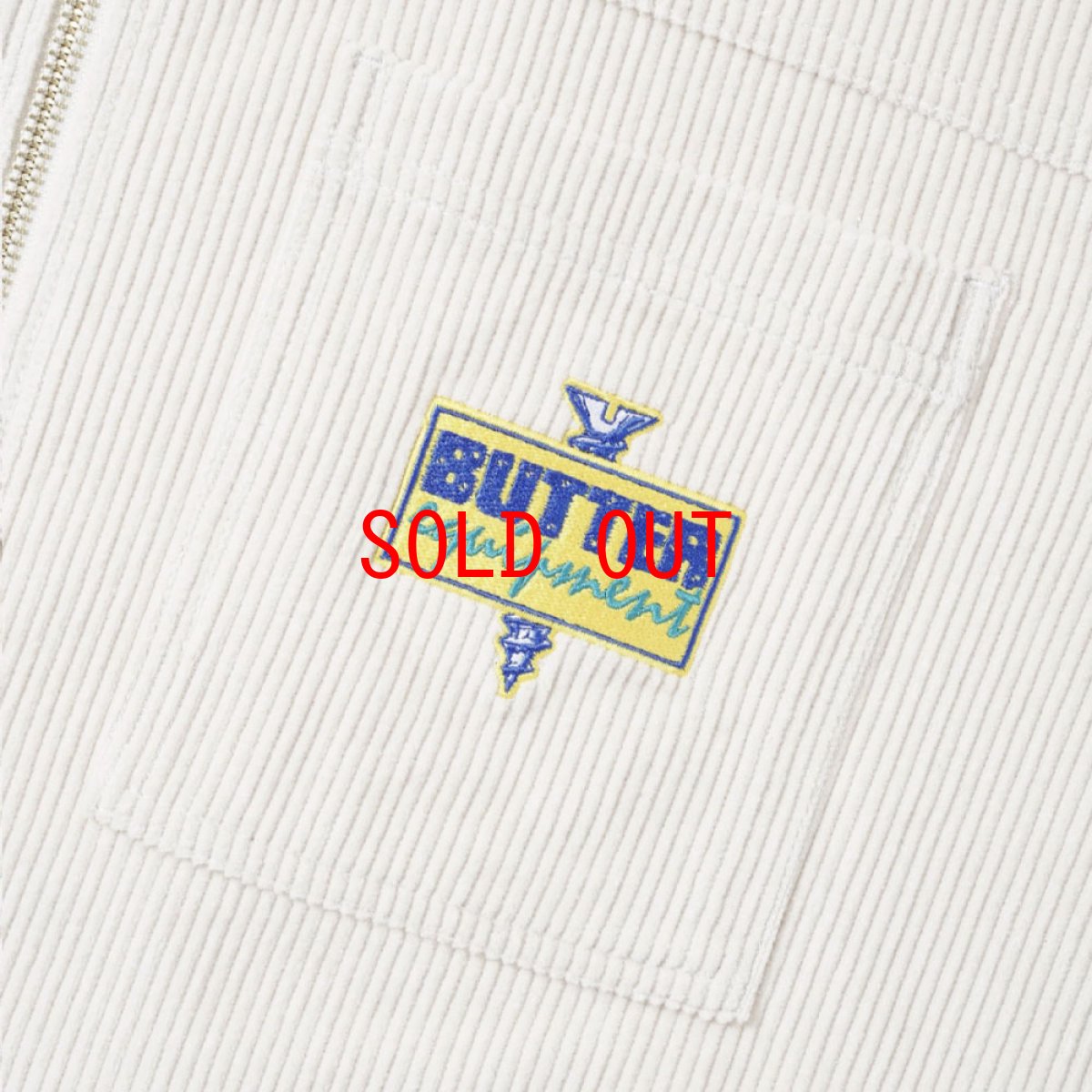 画像7: High Wale Cord Woker Overshirt コーデュロイ ワーカー オーバー シャツ ジャケット Bone White (7)