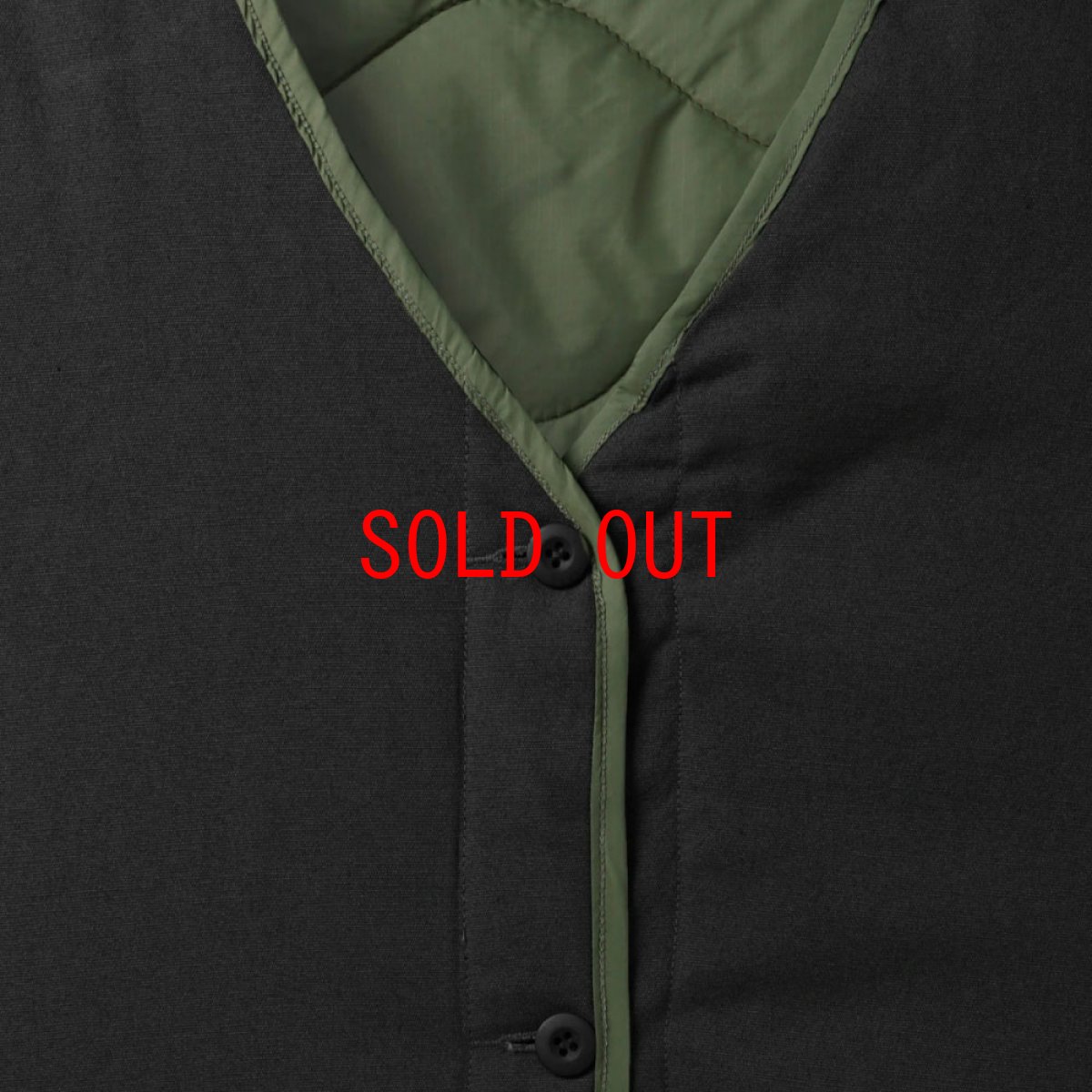 画像8: Gore Reversible Vest リバーシブル ベスト Olive Green Black (8)