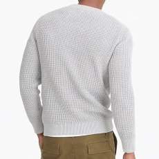 画像4: Cotton Crew Neck Waffle Knit クルーネック ワッフル ニット セーター (4)