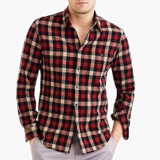 画像2: Rugged Flannel Elbow Patch Check Shirt Slim Fit エルボー パッチ フランネル シャツ (2)