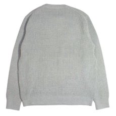 画像2: Cotton Crew Neck Waffle Knit クルーネック ワッフル ニット セーター (2)