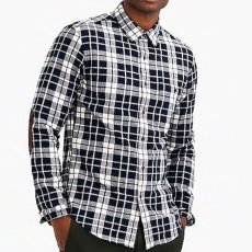 画像2: Rugged Flannel Elbow Patch Check Shirt Slim Fit エルボー パッチ フランネル シャツ (2)