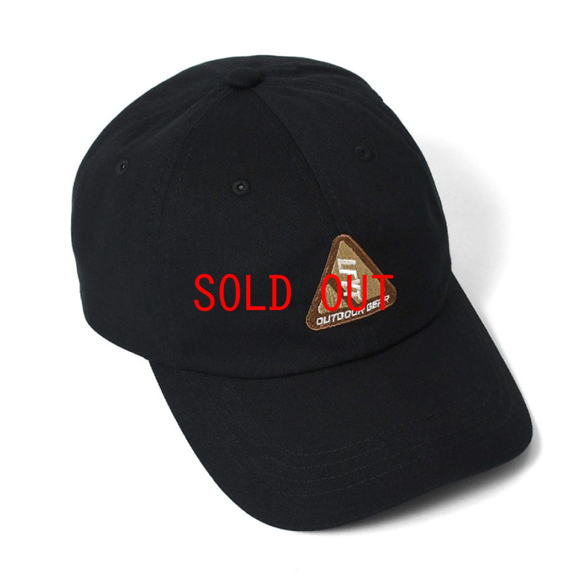 画像4: OUTDOOR LOGO DAD HAT ボール キャップ Black (4)