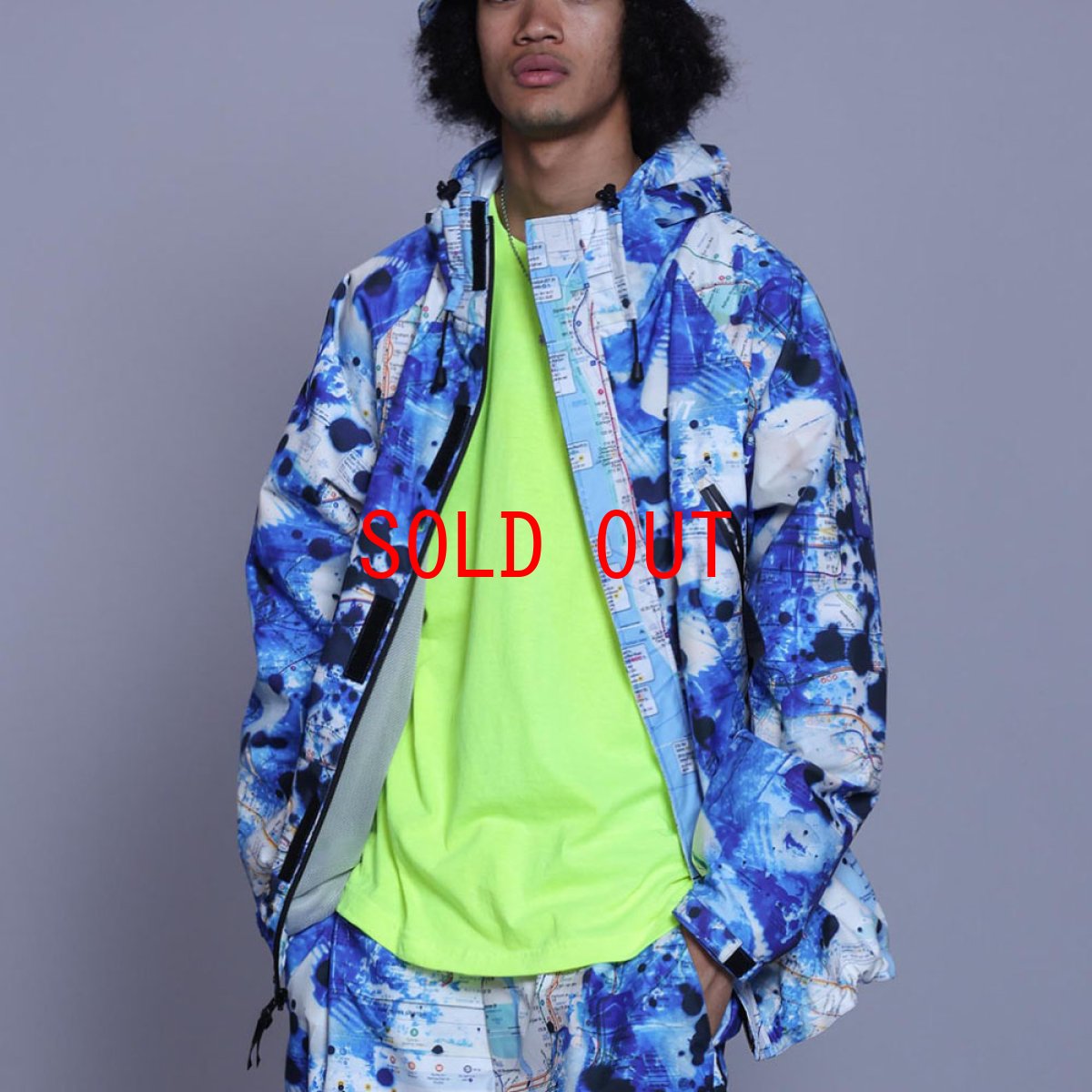 画像11: × Stash Subway Map 3Layer Nylon Jacket スタッシュ サブウェイ ナイロン ジャケット (11)