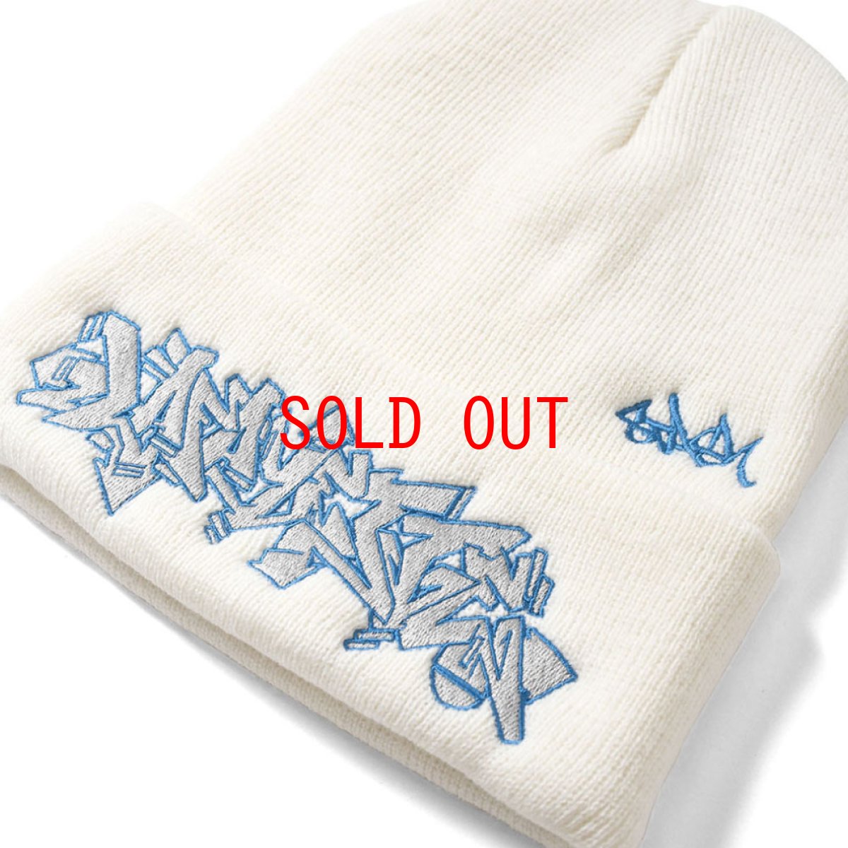 画像7: × Stash Piece Long Beanie ニット帽 ビーニー 帽子 Navy White Black (7)