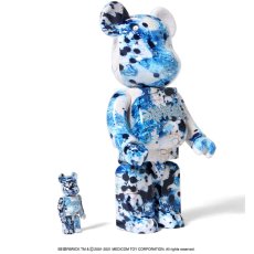 画像9: × Stash BE@RBRICK 100% ＆ 400% 2体セット Blue スタッシュ ベアブリック ブルー (9)